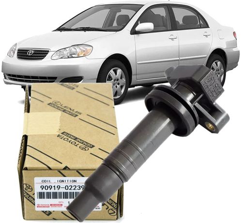 Bobina De Ignicao Corolla E Fielder 1.6 E 1.8 16v De 2003 A 2008 - Original Denso