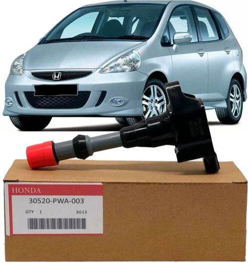 Bobina De Ignicao Honda Fit 1.4 8v 2003 À 2008 Dianteira - Cm11-109 Original