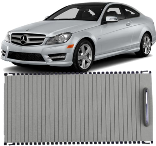 Persiana Esteira do Console Central Mercedes C180 C200 C250 de 2007 a 2014 - Cinza