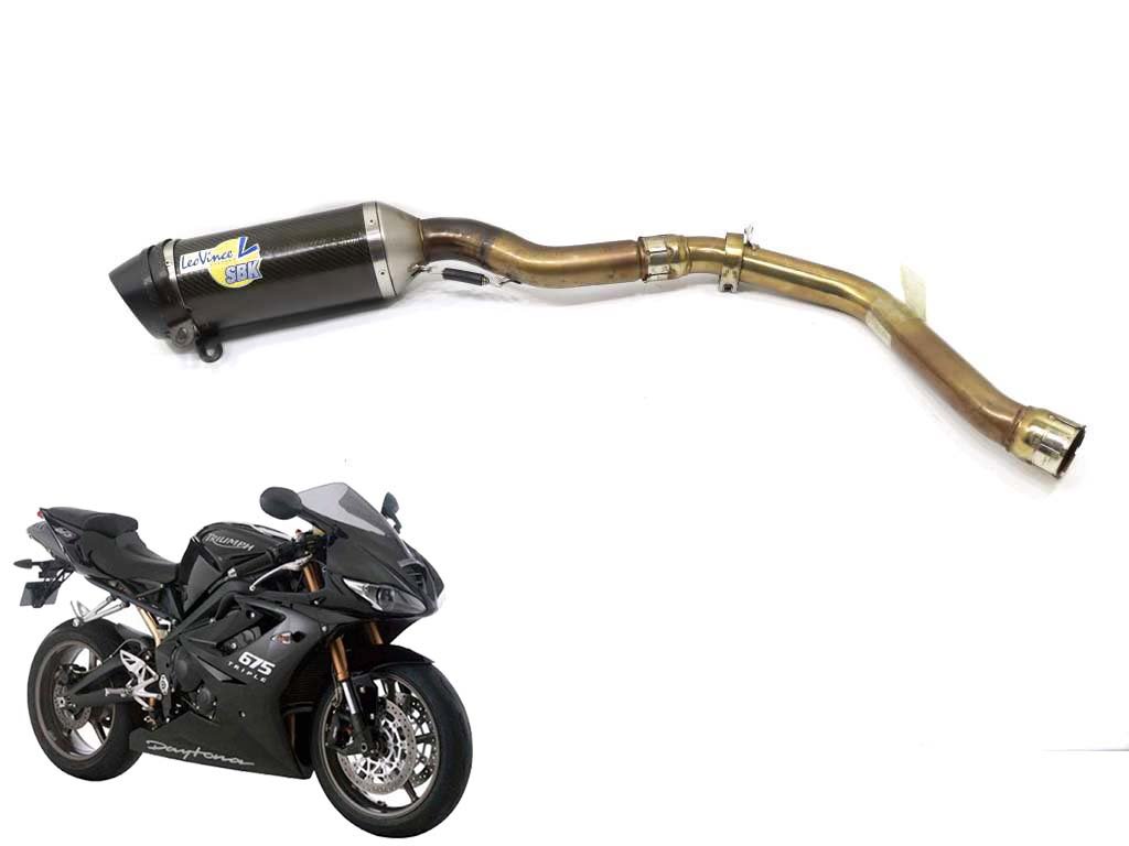 Ponteira Escapamento LEO VINCE Triumph Daytona 675 09-12