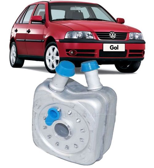 Resfriador Trocador de calor Motor Gol e Parati 1.0 16V Turbo de 2000 a 2006