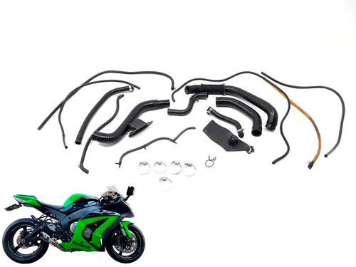 Kit Mangueiras Radiador Kawasaki Zx 10 Zx10 11-1