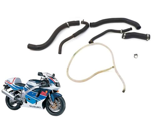 Kit Mangueiras Radiador Suzuki Gsxr 750 Srad 96-0