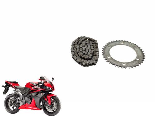 Corrente + Coroa Honda Cbr 600 Rr Cbr600rr 07-12 Usad