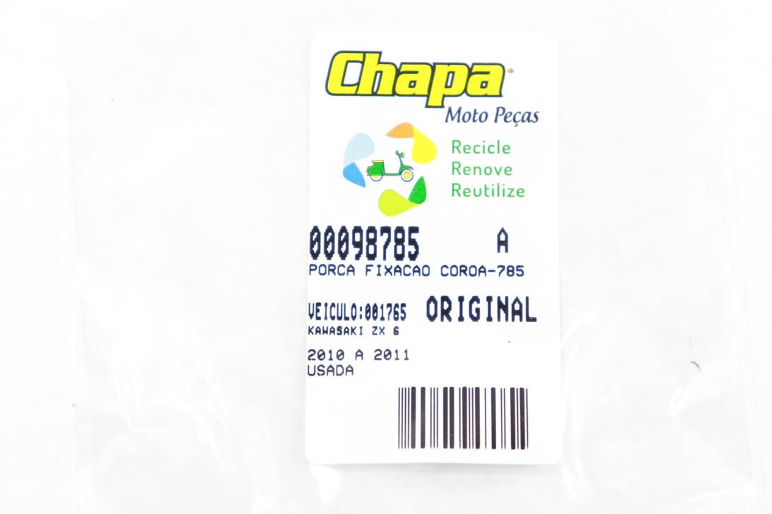 Porca Fixação Coroa Kawasaki Zx 6 Zx6 10-11 - CompreSuaPeça