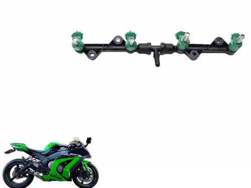 Flauta C/bicos Injetores Alta Kawasaki Zx 10 11-15 Usad