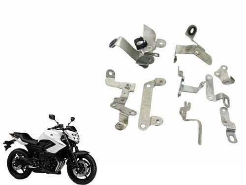 Kit Suporte Fixação Chassi Yamaha Xj6 10-12 Usad