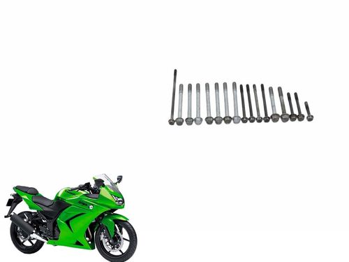Kit Parafuso Carcaça Motor Kawasaki Ninja 250 R 08-12 Usad