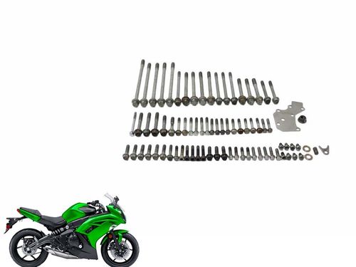 Kit Parafuso Carcaça Motor Kawasaki Ninja 650 R 11-17 Usad