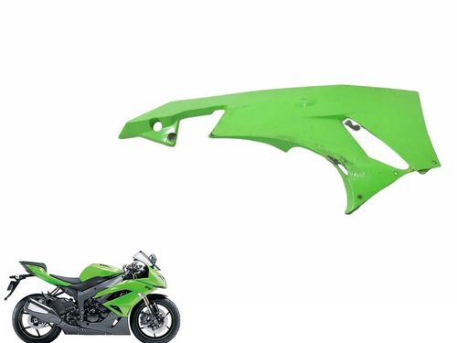 Spoiler Inferior Esquerdo Kawasaki Zx 6 Zx6 09-12 Usad
