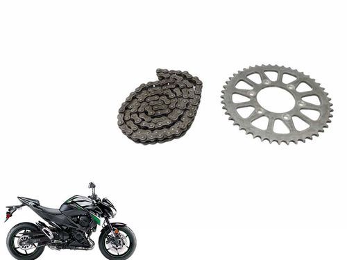Coroa e Corrente Kawasaki Z 800 Z800 13-18 Usad