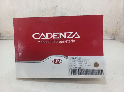 MANUAL DO PROPRIETARIO KIA CADENZA 3.5 2012