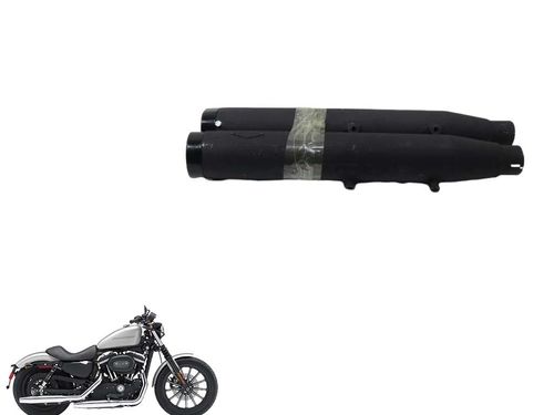 Par Ponteira Escapamento Harley-davidson Iron 883 08-12