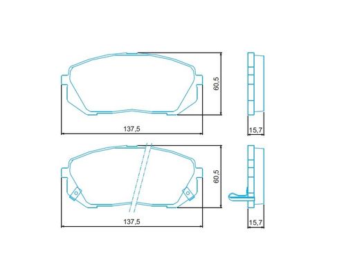 PASTILHA DE FREIO PEUGEOT - (LE) 307 2.0 16V (MECANICO - TULIPA S/ TRIZ - TRIZETA AL950)