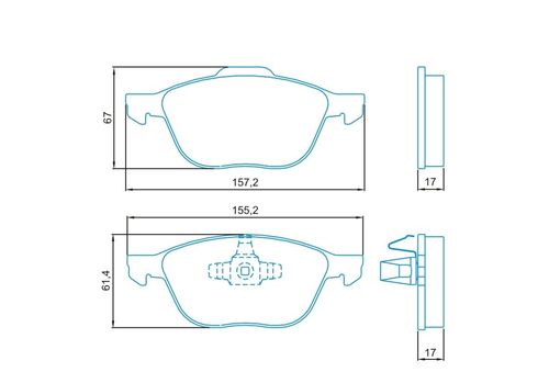 PASTILHA DE FREIO JEEP - RENEGADE 15/; COMPASS 17/; COMMANDER 21/
