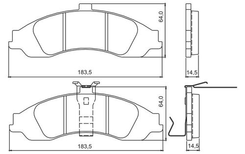 PASTILHA DE FREIO GM - CRUZE 1.8 16V 12/ AUTOMATICO (31X33D)