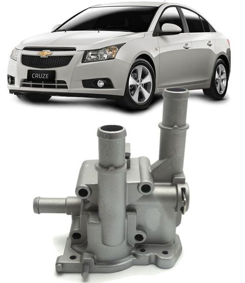 Carcaca da Valvula Termostatica Cruze 1.8 16v de 2011 a 2016 de Aluminio
