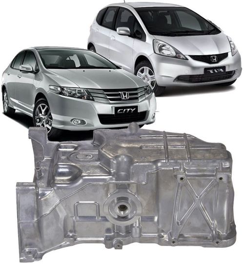 Carter De Oleo Do Motor Honda Fit e City 1.4 e 1.5 de 2009 à 2014 Manual