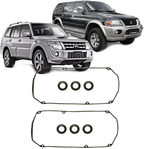 Par de Junta Tampa De Válvula Mitsubishi Triton Pajero 3.0 e 3.5 V6 - MD303148