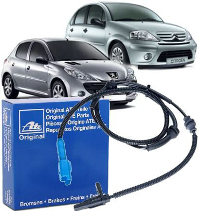 Sensor Freio Abs Peugeot 208 207 Citroen C3 Aircross Dianteiro