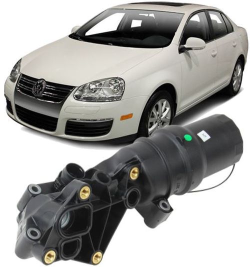 Suporte Filtro De Oleo Motor Jetta 2.5 de 2006 à 2010 - 07K115395D