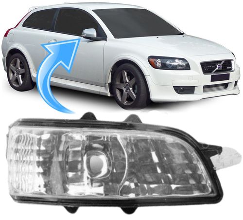 Pisca Seta Retrovisor Volvo C30 S40 V70 S80 de 2007 à 2012 - Ld Direito