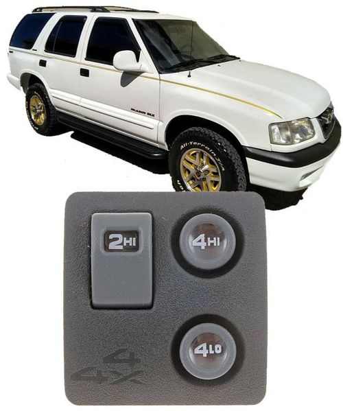 Botão Interruptor aciona Tração 4x4 S10 Blazer de 1995 à 2000