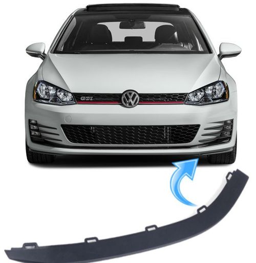 Spoiler Frontal ou Saia do Parachoque Golf Gti Mk7 de 2014 à 2018 - Ld Esquerdo