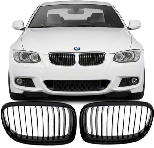 Par de Grade Dianteira Bmw 320i 325i 330i 328i E90 de 2009 à 2012 - Preto Brilhante
