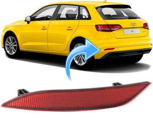 Refletor Olho Gato Parachoque Audi A3 Sportback 1.4 Tfsi de 2017 À 2019 - Esquerdo
