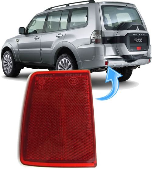 Olho de Gato Refletor Parachoque Traseiro Pajero Full de 2008 À 2020 - Esquerdo
