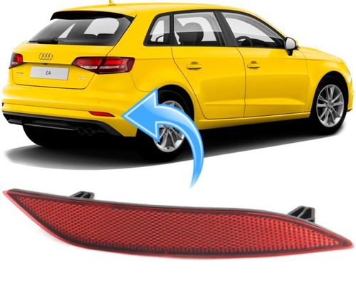 Refletor Olho Gato Parachoque Audi A3 Sportback 1.4 Tfsi de 2017 À 2019 - Direito
