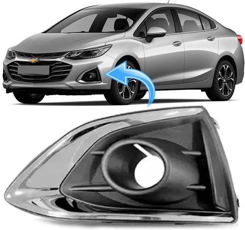 Moldura Farol Milha Cruze Sedan 1.4 Premier e Lt de 2020 À 2023 - Esquerdo