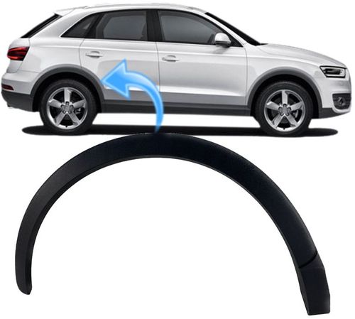 Moldura Friso do Paralama Audi Q3 de 2011 À 2019 - Traseiro Direito - Poroso
