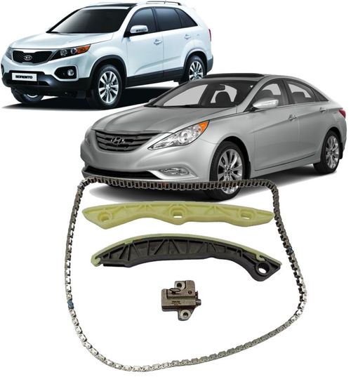 Kit Corrente Sonata e Sorento 2.4 16V de 2011 À 2016 - Parcial - Superior