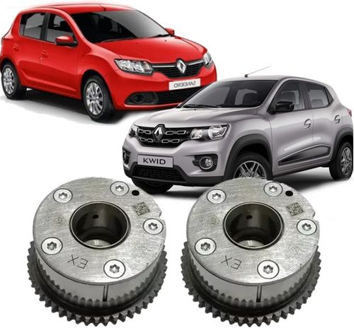 Par de Polia Comando Variavel Sandero Logan 1.0 12V 3cc de 2017 À 2024