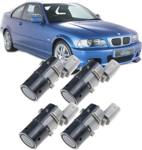 Kit 4 Sensor de Estacionamento Pdc Bmw 320i 325i 330i E46 525 535i X3 X5