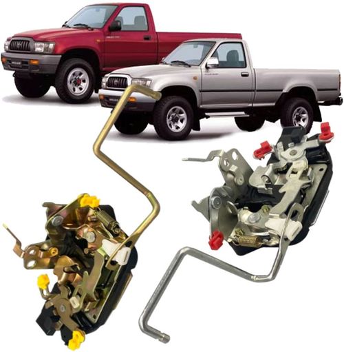 Par Fechadura Porta Dianteira Hilux Pick Up Cabine Simples de 1998 À 2004
