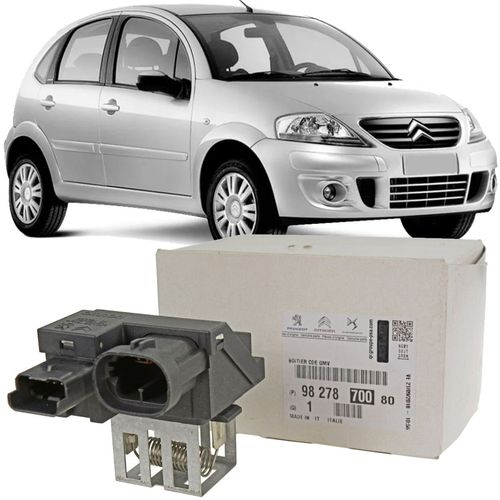 Resistencia da Ventoinha Citroen C3 1.5 8V e 1.6 16V Flex de 2009 À 2012 - Original