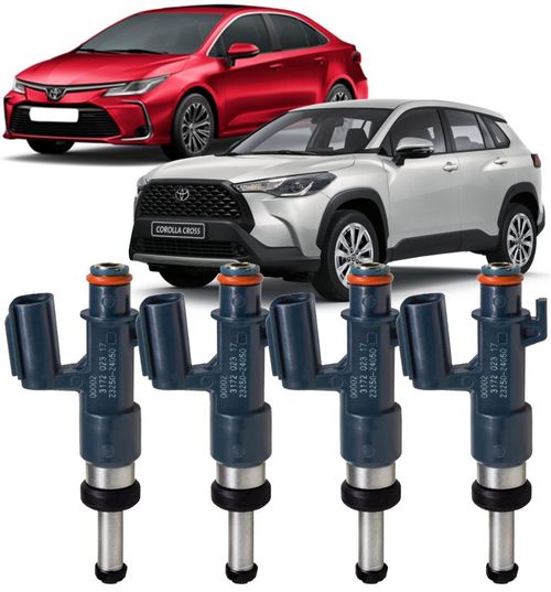 Kit 4 Bico Injetor Indireta Corolla 2.0 16V Flex de 2020 À 2024 - 23250-24050