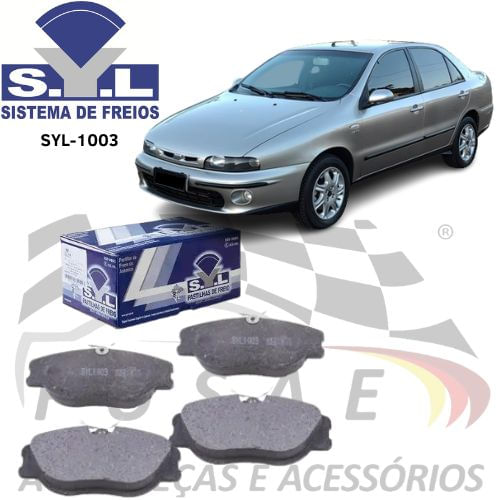 PASTILHA DE FREIO DIANTEIRA MAREA 2.4 20V APÓS 2000/MAREA WEEKEND APÓS 2000
