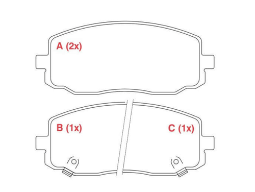 Pastilha de Freio dianteiro KIA MOTORS Picanto 1.0 e 1.1 04/2004&gt;2011