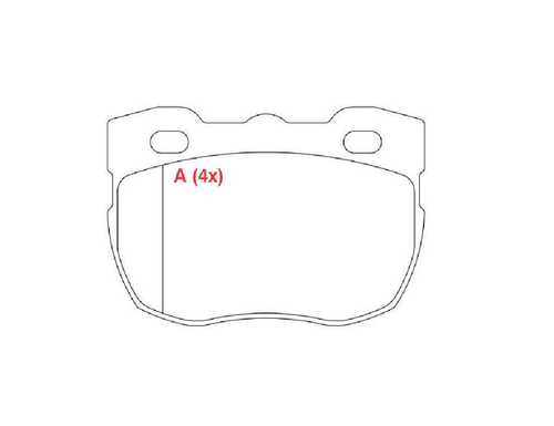 Pastilha de Freio dianteiro LAND ROVER 90 2.5 TD Defender 2.5D Discovery l e II 1.0i 16V 1.5