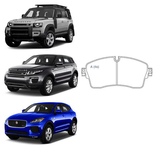 Pastilha de Freio traseira JAGUAR E-Pace ROVER Defender Discovery Evoque (OLHAR DESCRIÇÃO)