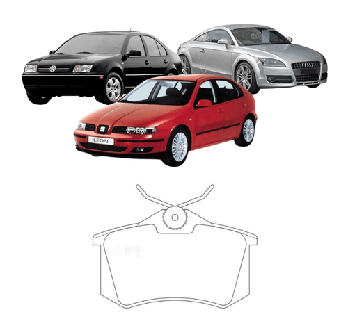 Pastilha de Freio traseira AUDI CITROEN PEUGEOT RENAULT VOLKSWAGEN SEAT (VER DESCRIÇÃO)