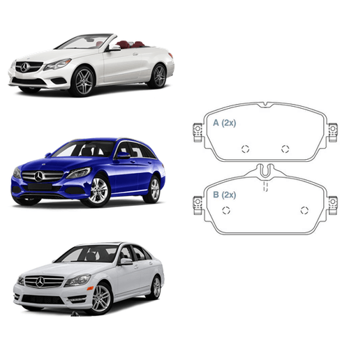 Pastilha de Freio dianteira MERCEDES BENZ C-CLASS C 180/200 cabriolet t-model