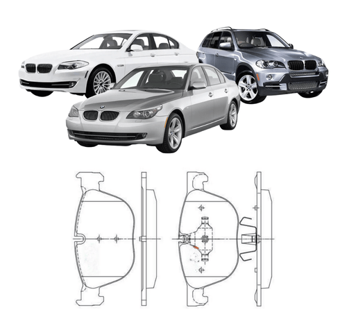 Pastilha de Freio dianteira BMW 525i 530i 540i M3 M5 X5