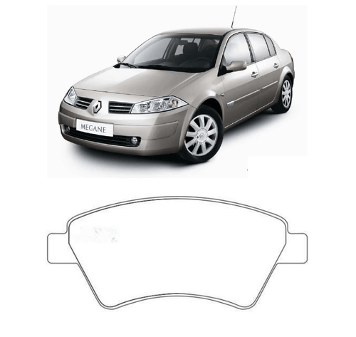 Pastilha de Freio Dianteira Renault Megane II 1.4/1.5/1.6/1.9/2.0