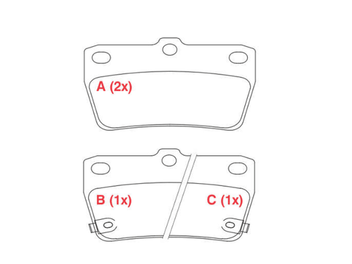 Pastilha de Freio Traseira Chery Tiggo 2010 - 78,6 x 54 x 13,4