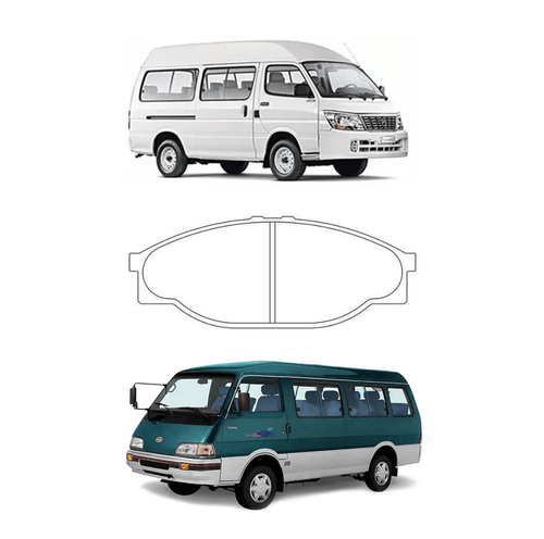 Pastilha de Freio dianteira Asia Motors Topic Jinbei Nova Topic 2008